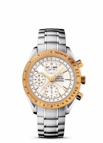 Omega Speedmaster Day-Date 40 Stainless Steel / Yellow Gold / Silver / Bracelet 323.21.40.44.02.001 (32321404402001)